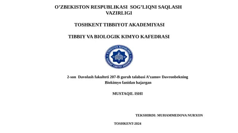 Lipidlarning peroksidlanishi: Asosiy jarayonlar va mexanizmlar
