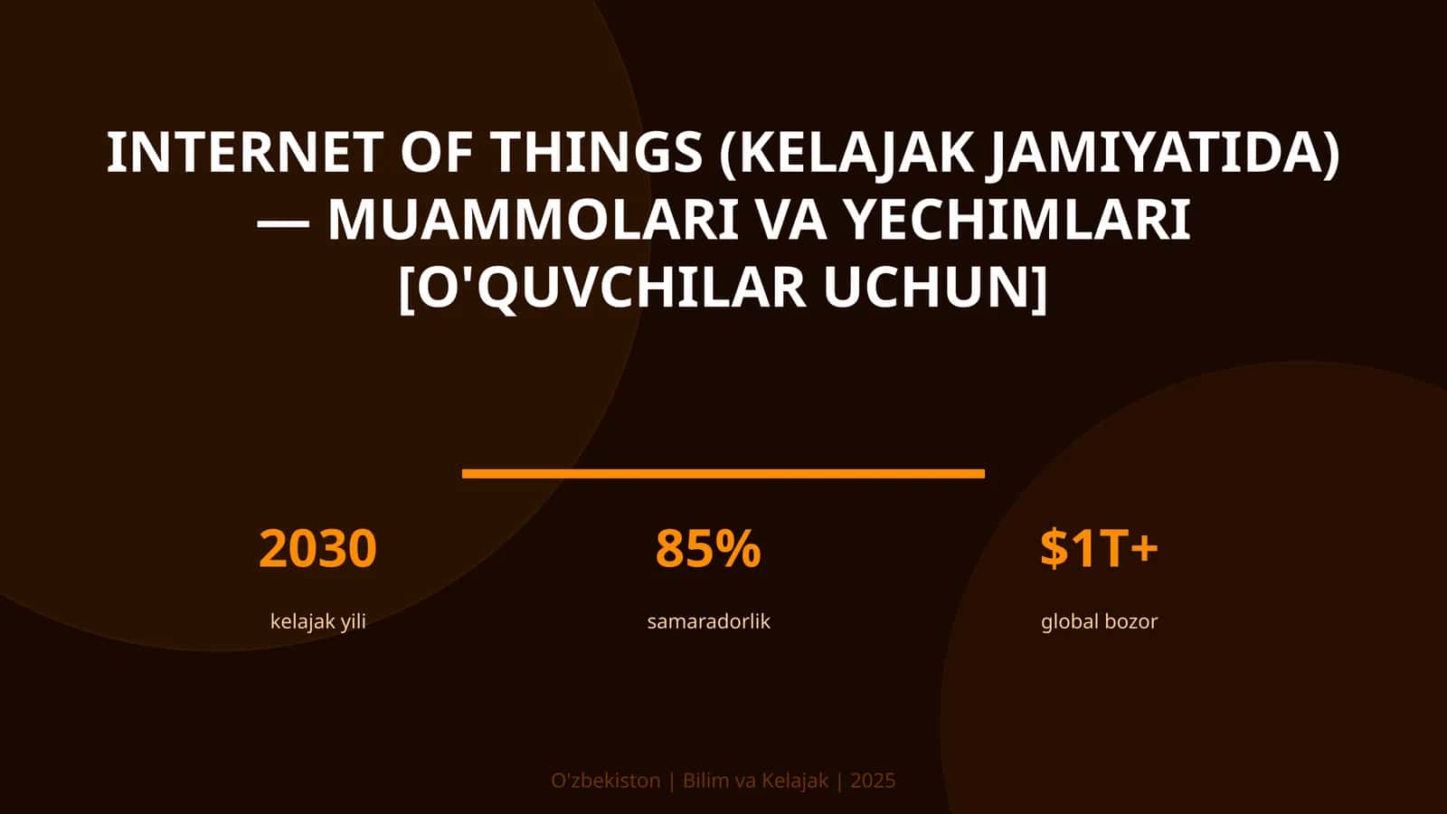Internet of Things (Kelajak Jamiyatida) - Muammolari va Yechimlari [O'quvchilar uchun]