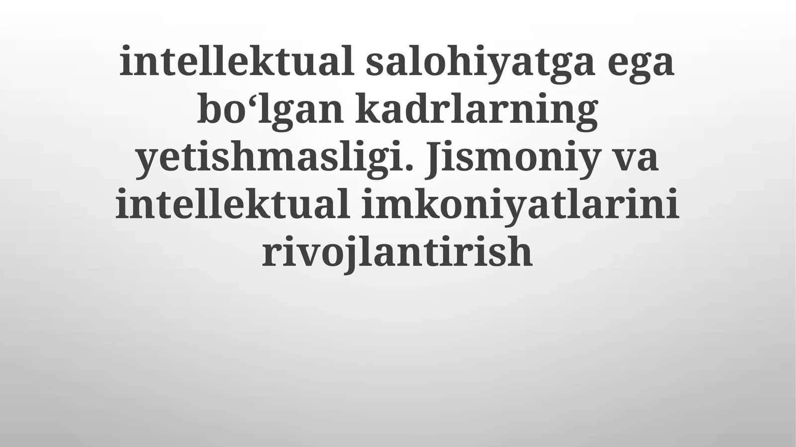 Aqlli xodimlar yetishmasligi: Qobiliyatni oshirish uchun o'qitish va rivojlantirish dasturlariga investitsiya qiling