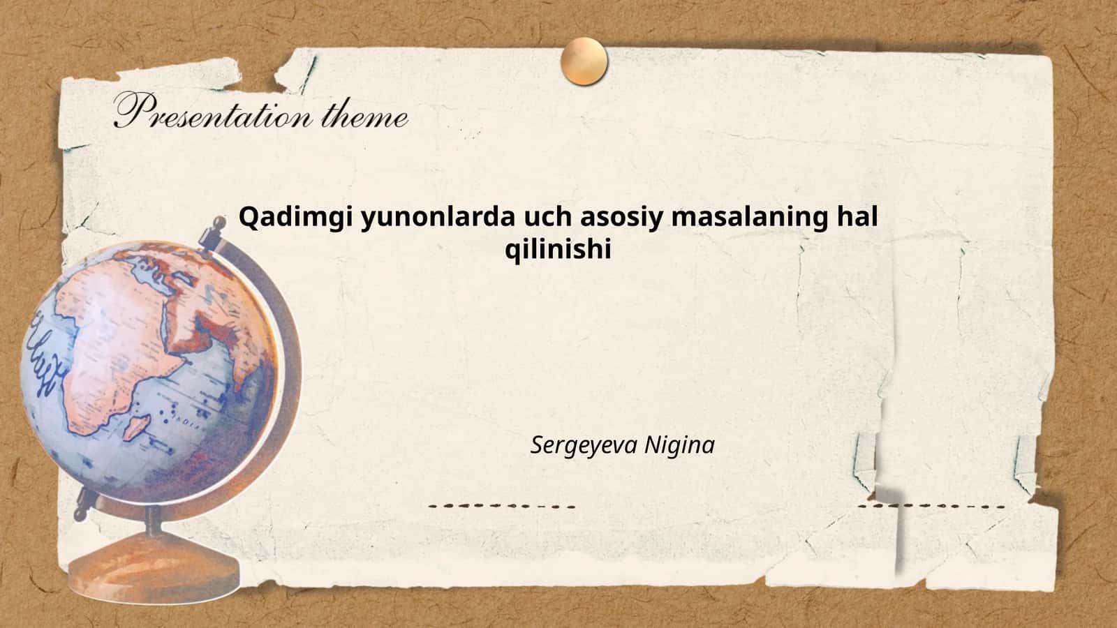 Qadimgi yunonlarda uch asosiy masalaning hal qilinishi