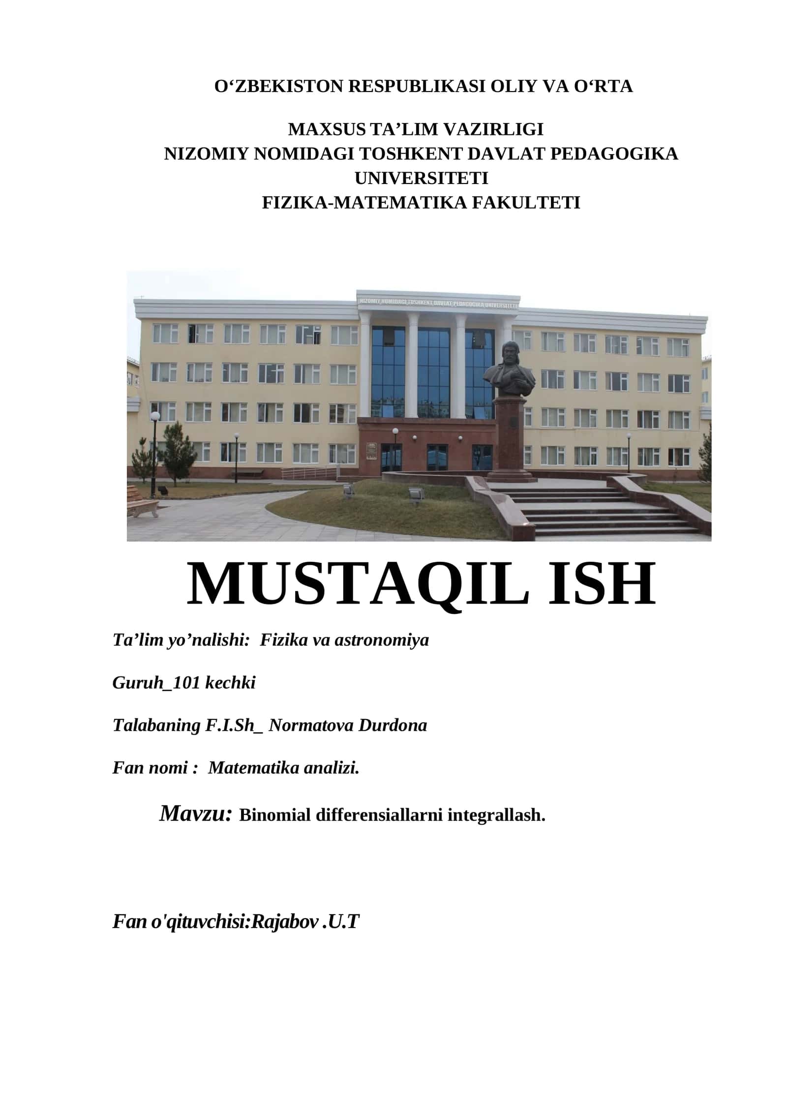 Matematika analizi