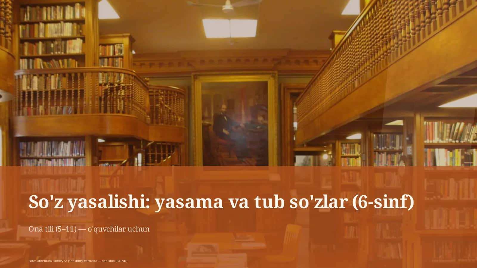 So'z yasalishi: yasama va tub so'zlar (6-sinf)