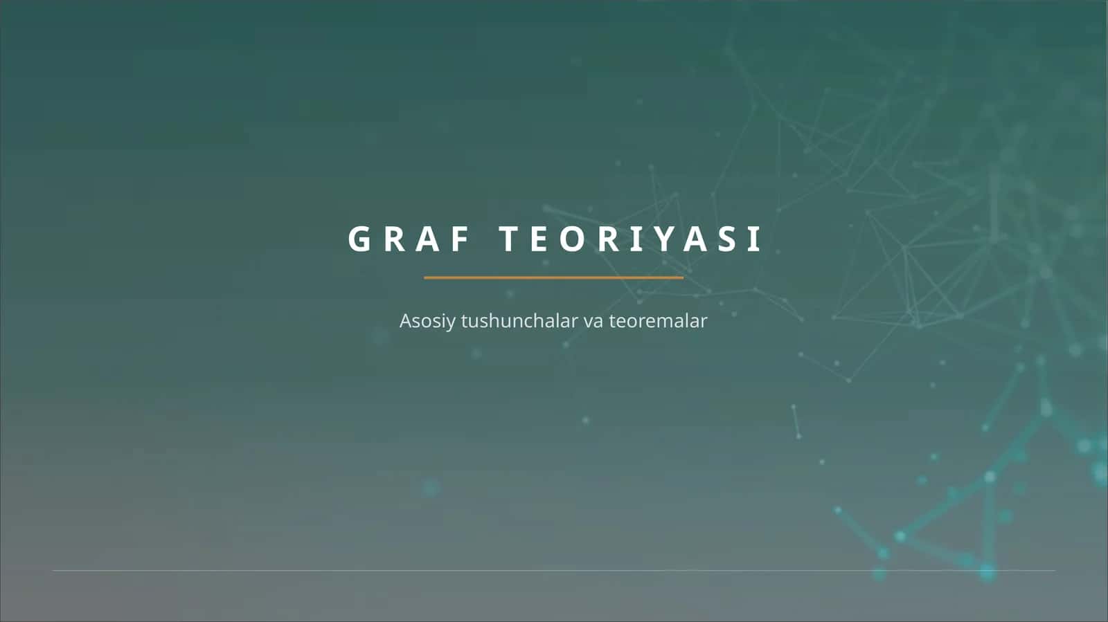 GRAF TEORIYASI