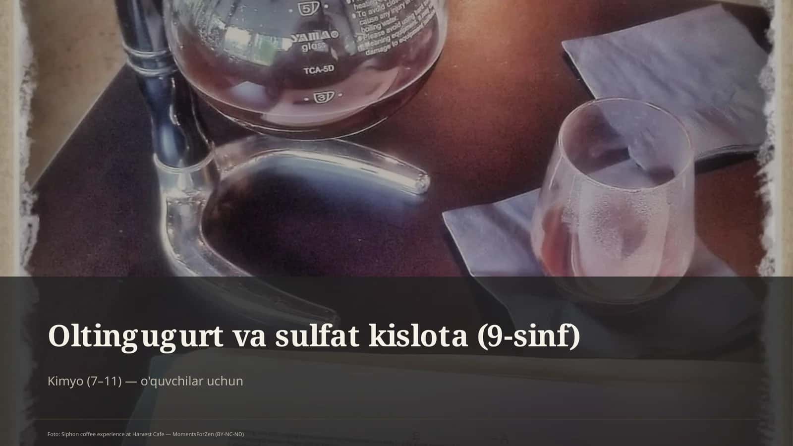 Oltingugurt va sulfat kislota (9-sinf)