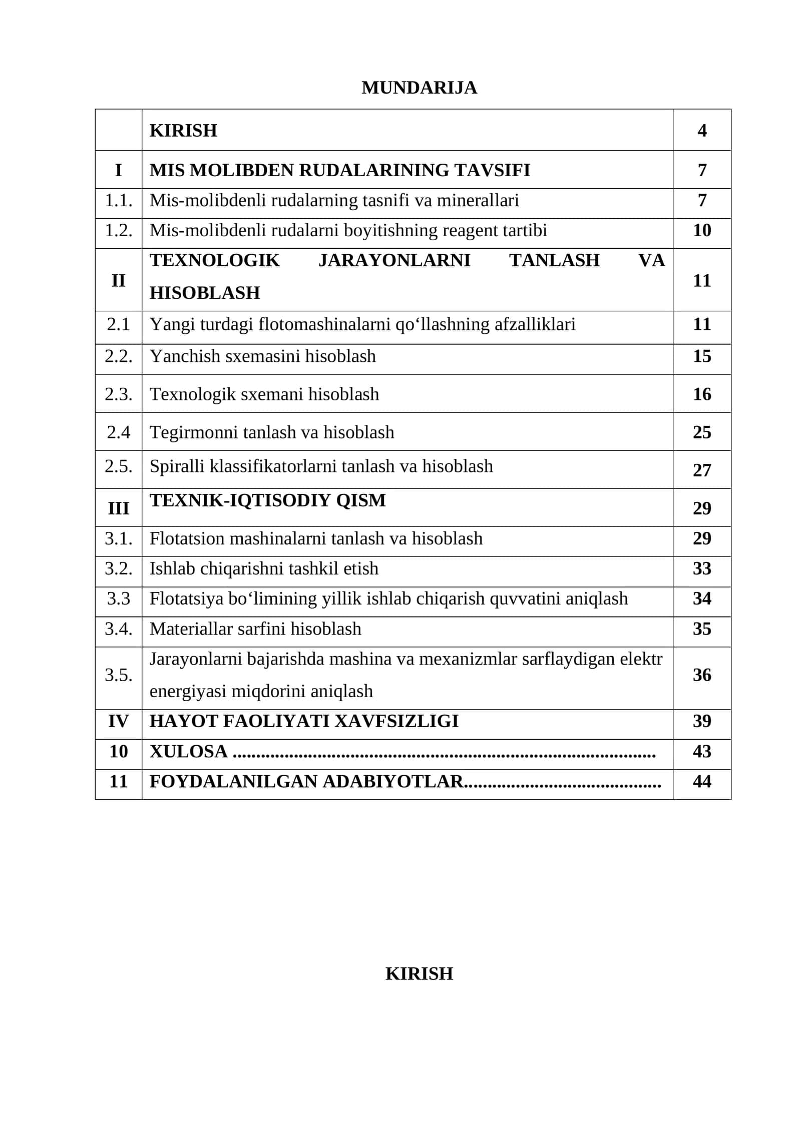Mis-Molibden Rudalarini Boyitishda Yangi Flotomashinalar