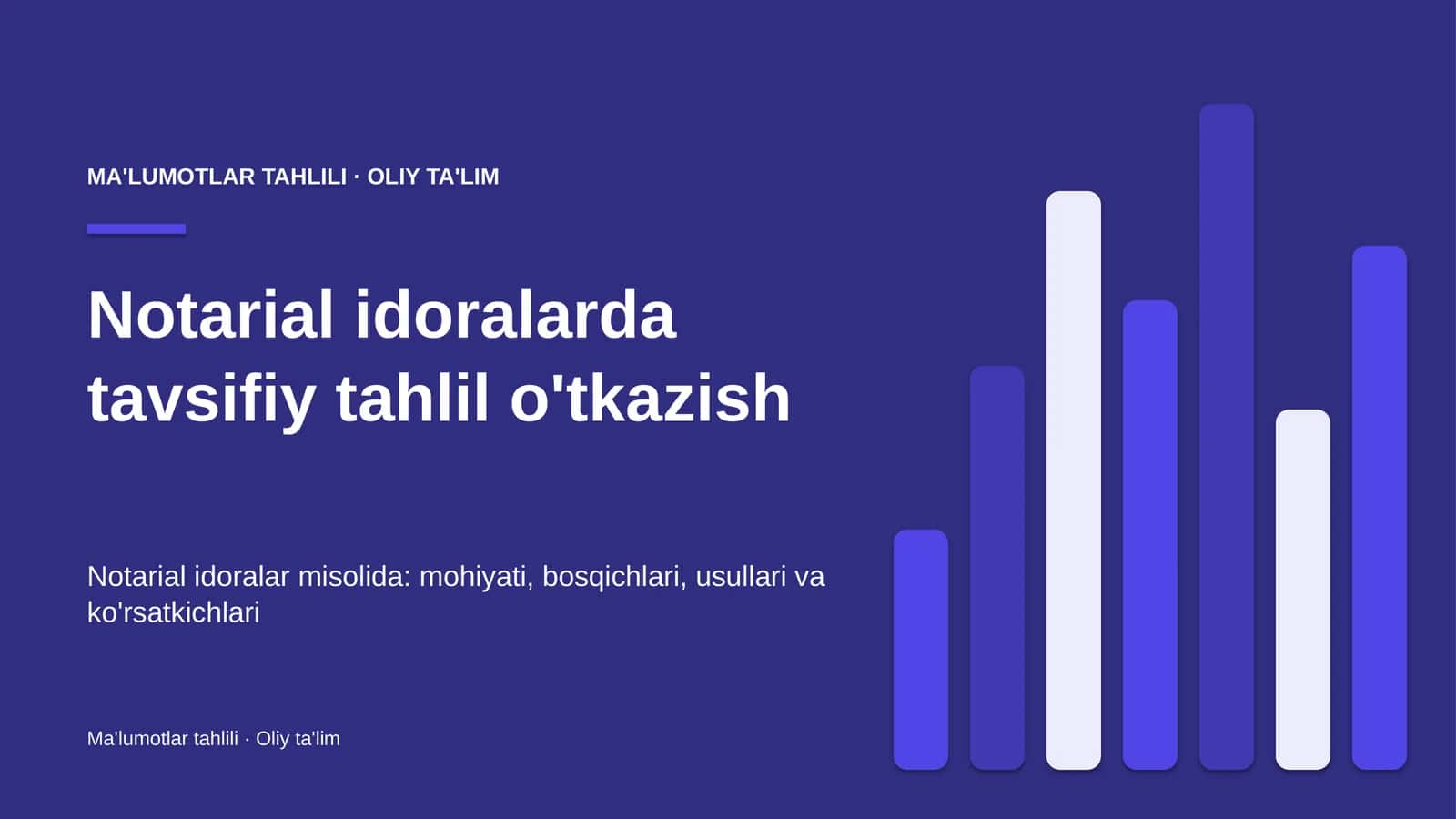 notarial idoralarda tavsifiy tahlil o'tkazish 6723