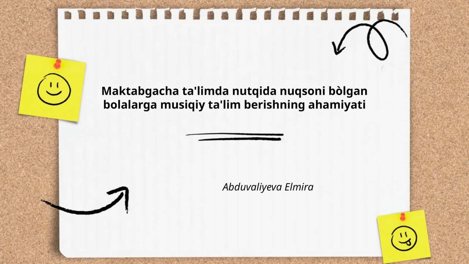 Nutqida Nuqsoni Bòlgan Bolalarga Musiqiy Ta'lim Berishning Ahamiyati