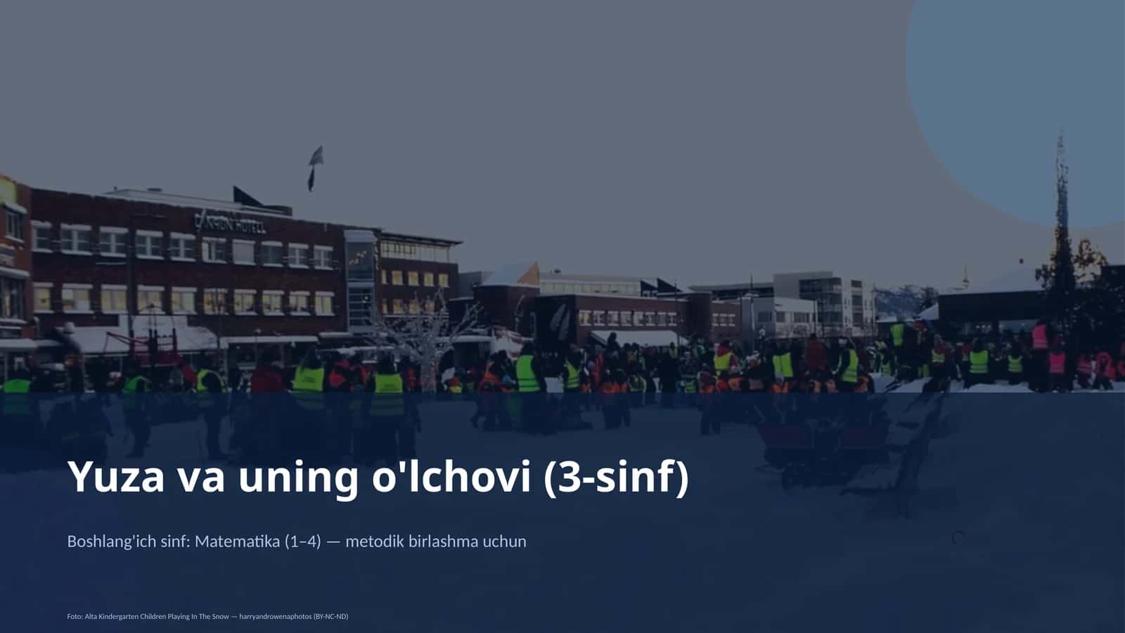 Yuza va uning o'lchovi (3-sinf)