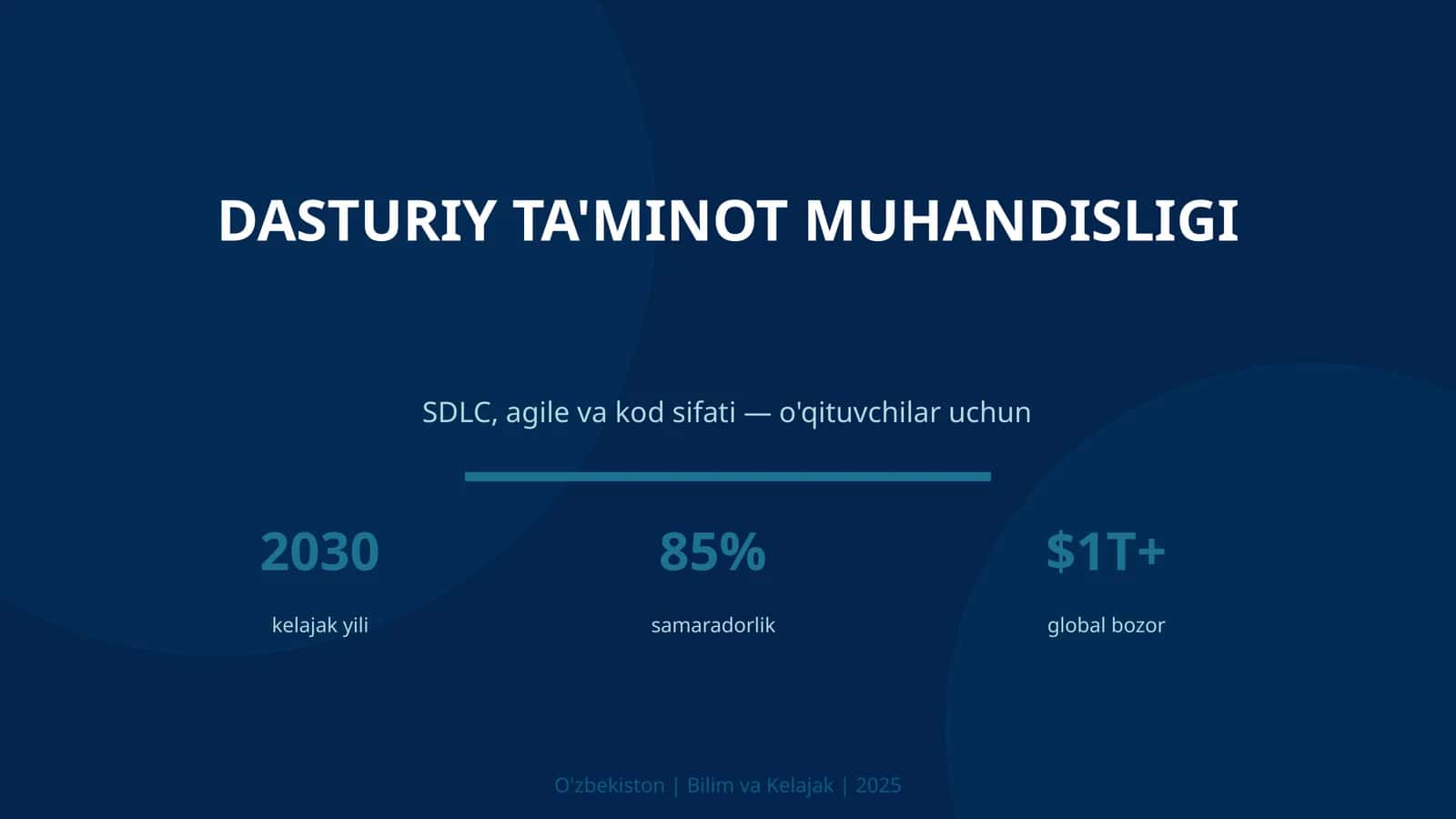 DASTURIY TA'MINOT MUHANDISLIGI