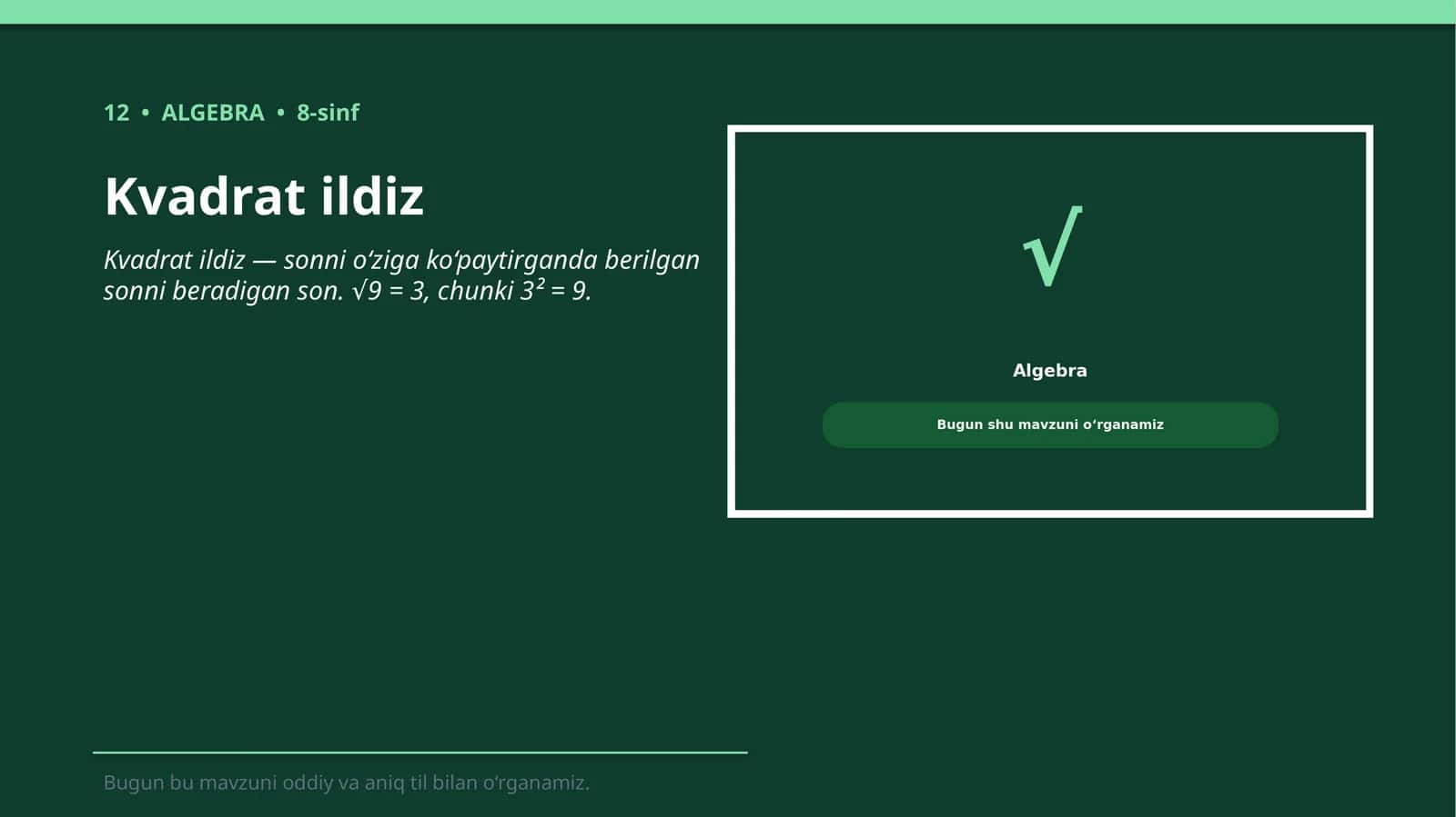 Kvadrat ildiz