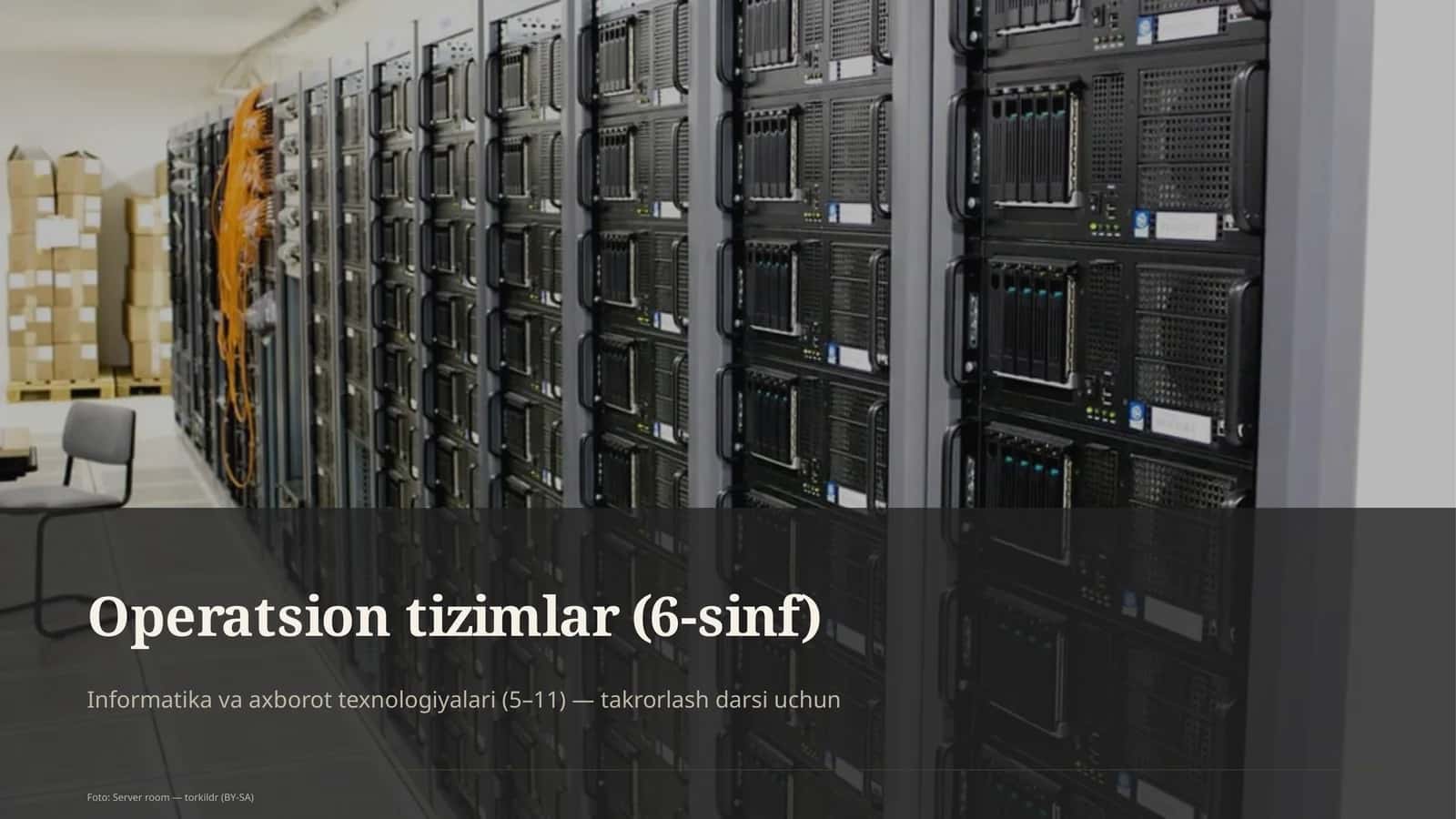 Operatsion tizimlar (6-sinf)