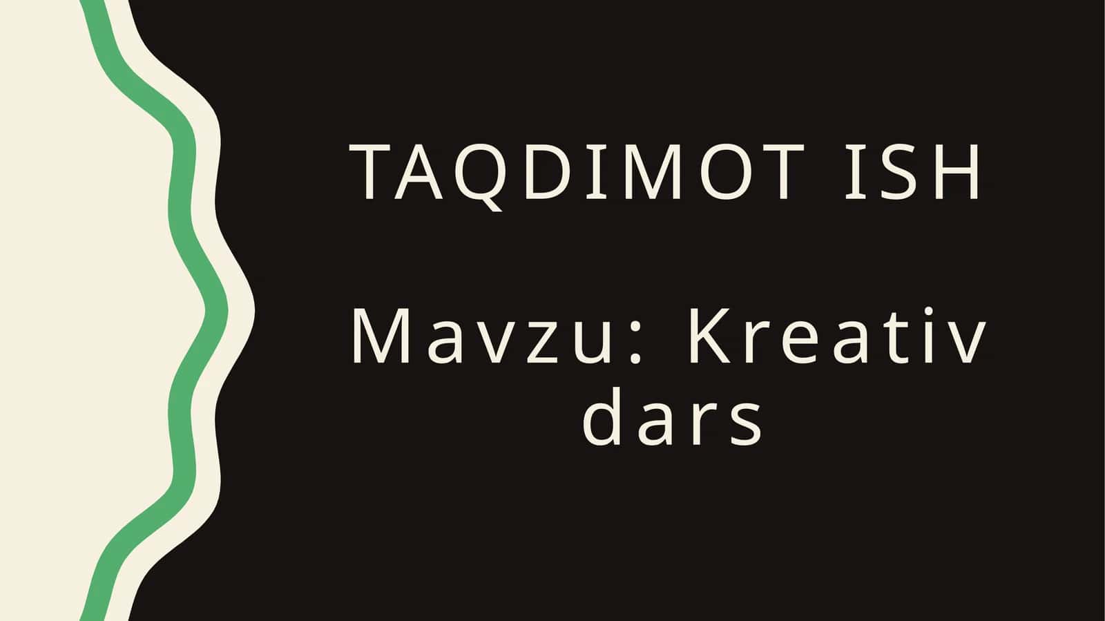 Kreativdars