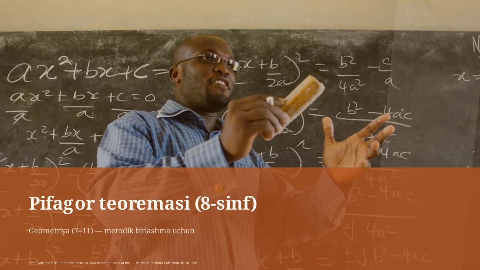 Pifagor teoremasi (8-sinf)