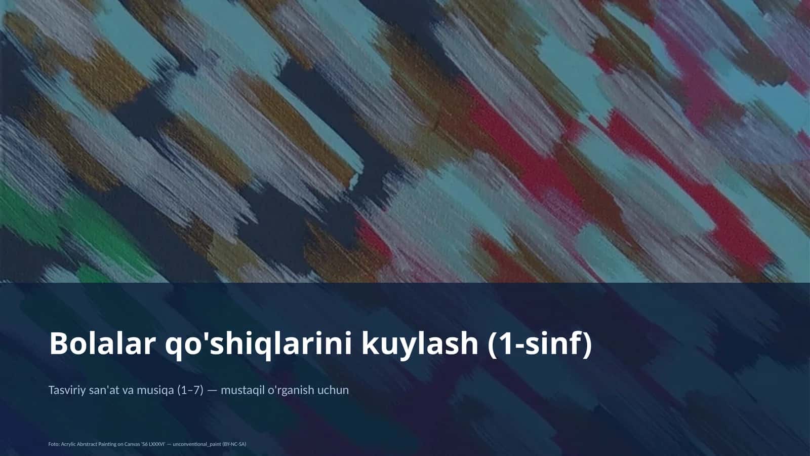Bolalar qo'shiqlarini kuylash (1-sinf)