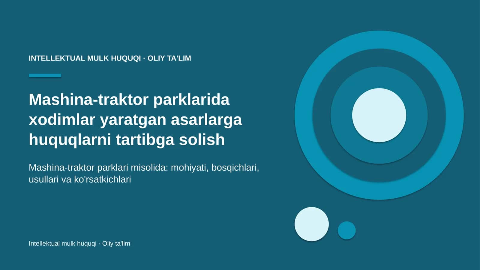 mashina traktor parklarida xodimlar yaratgan asarlarga huquqlarni tartibga solish 8336