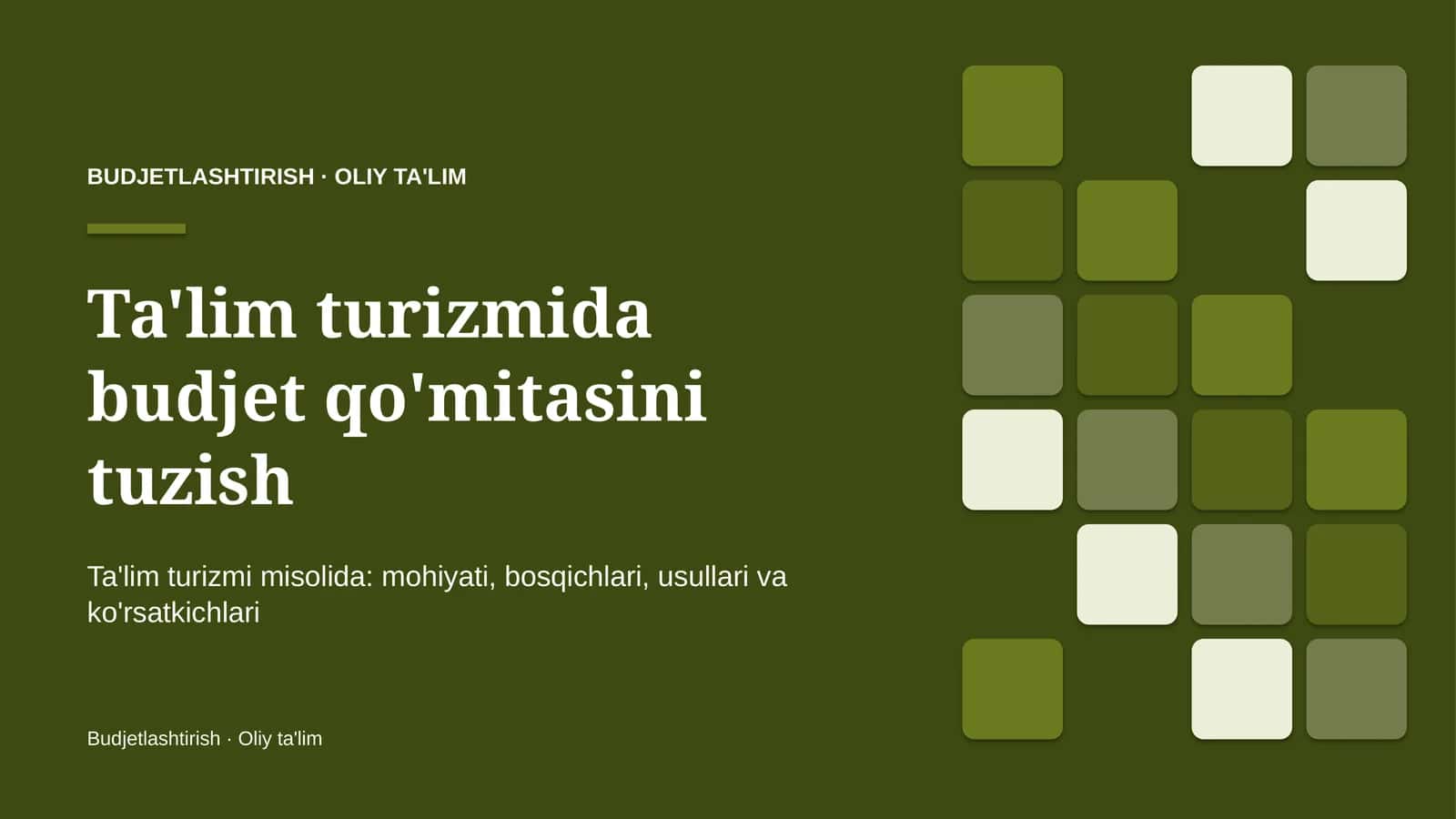 ta'lim turizmida budjet qo'mitasini tuzish 8450