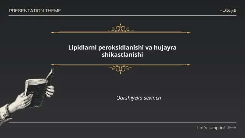 Lipidlarni peroksidlanishi va hujayra shikastlanishi