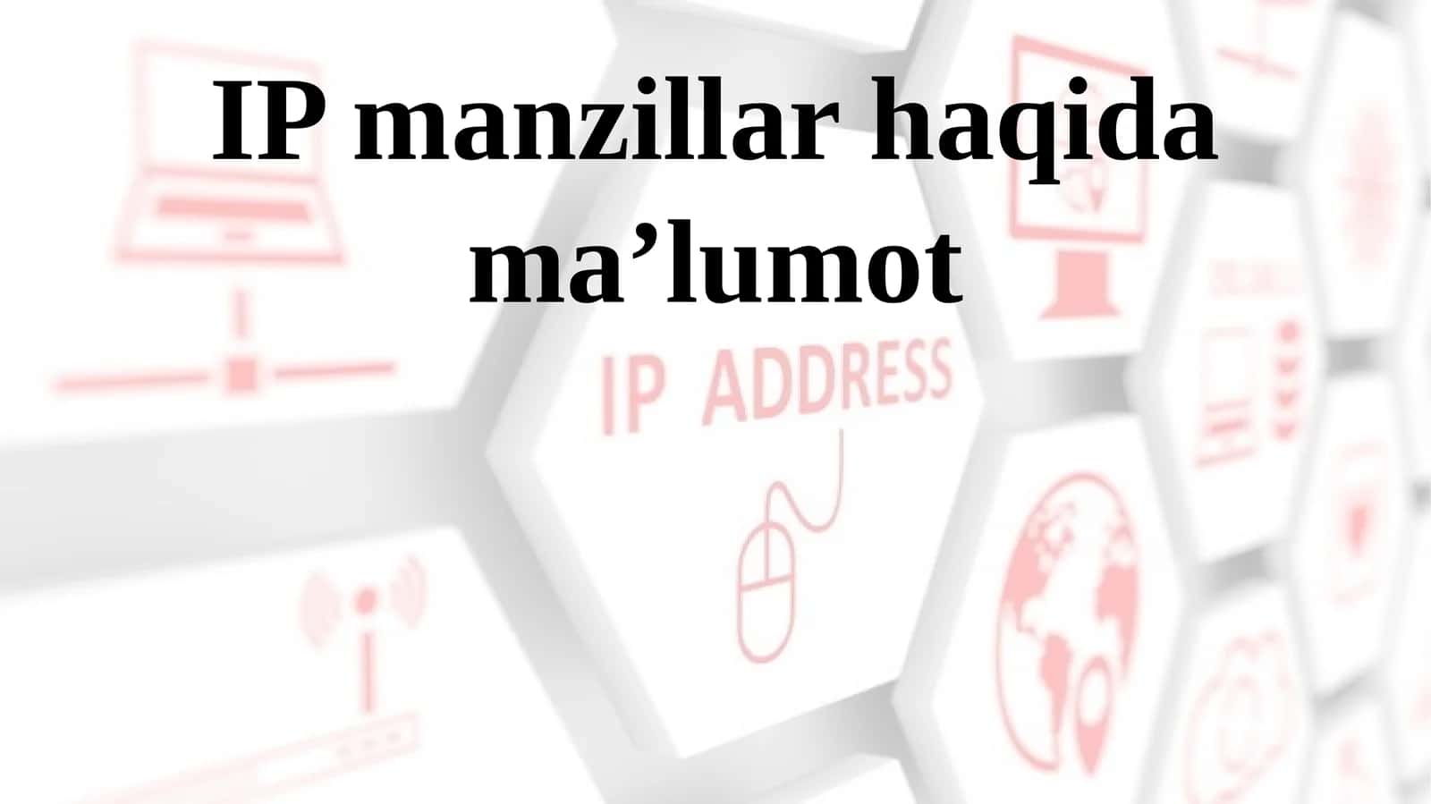 IP manzillar haqida ma’lumot