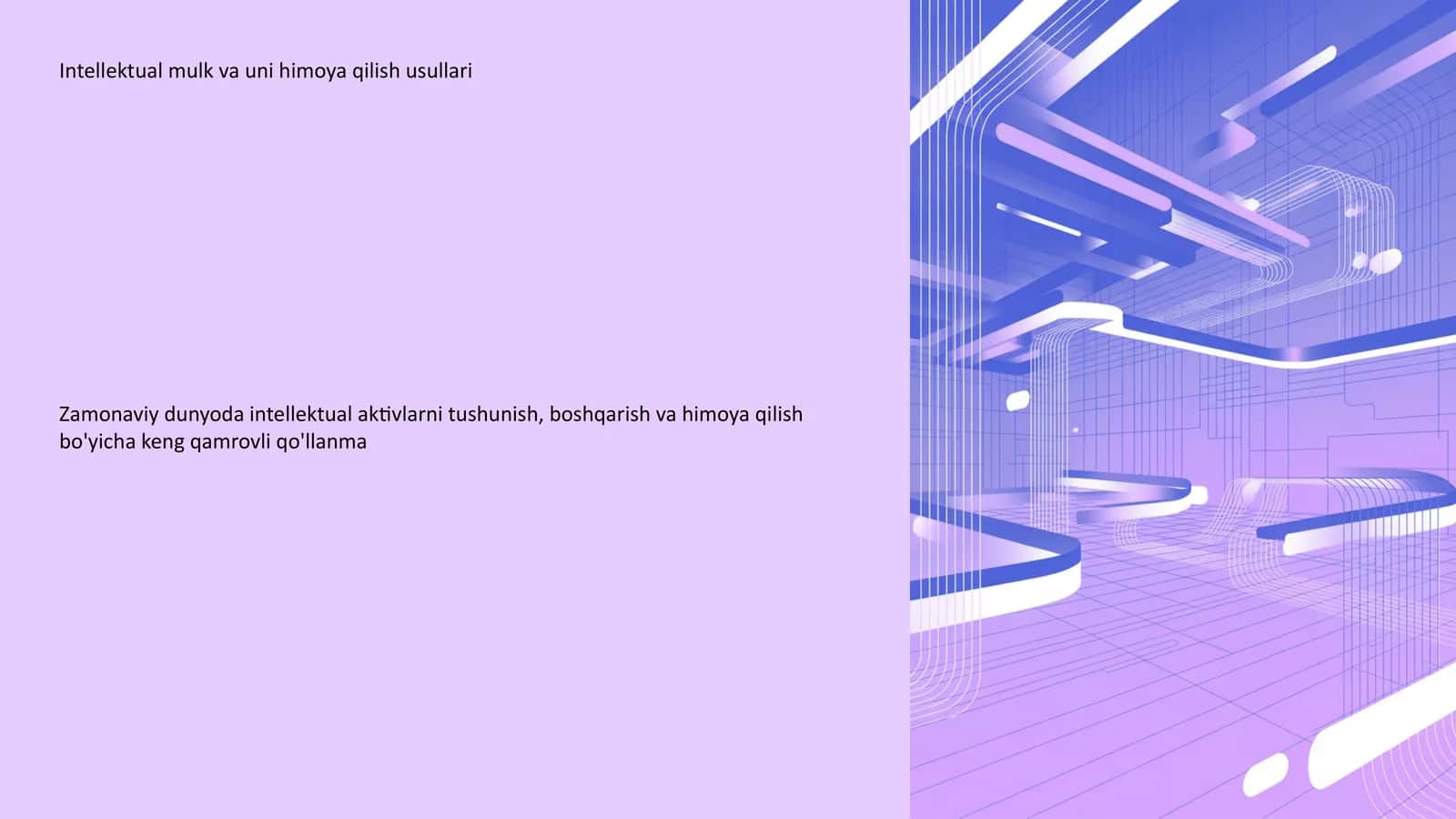 Intellektual mulk va uni himoya qilish usullari