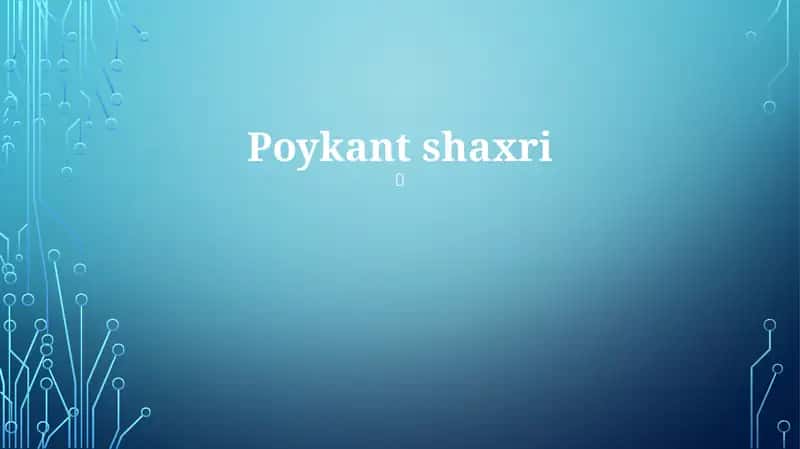 Poykant shaxri
