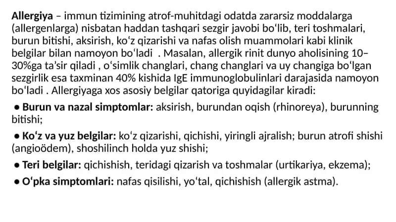 Allergiya