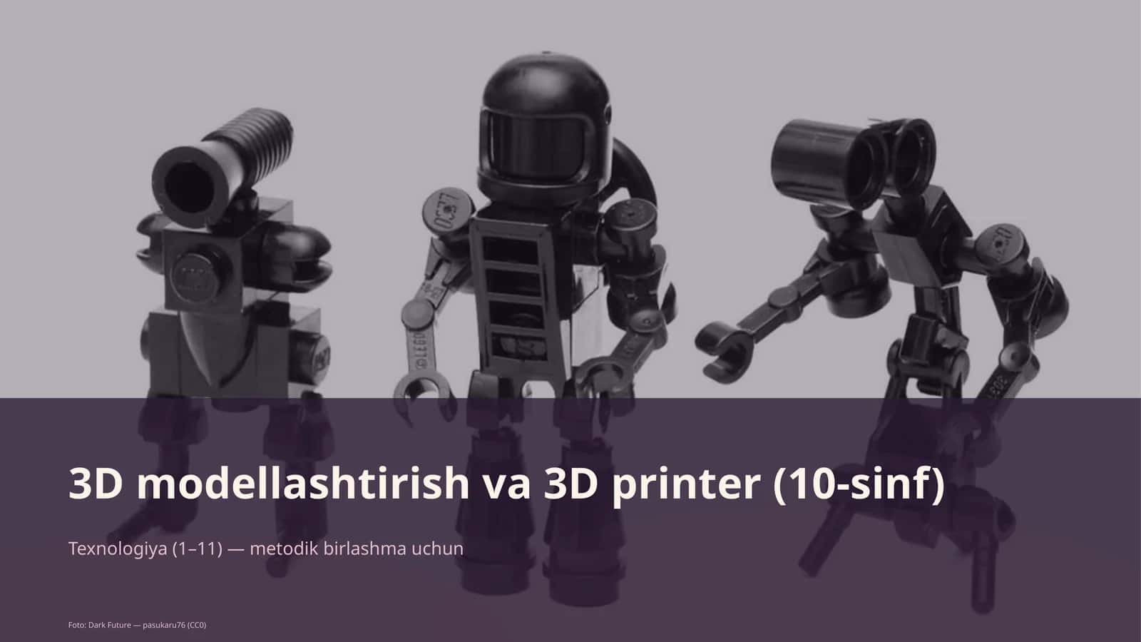 3D modellashtirish va 3D printer (10-sinf)
