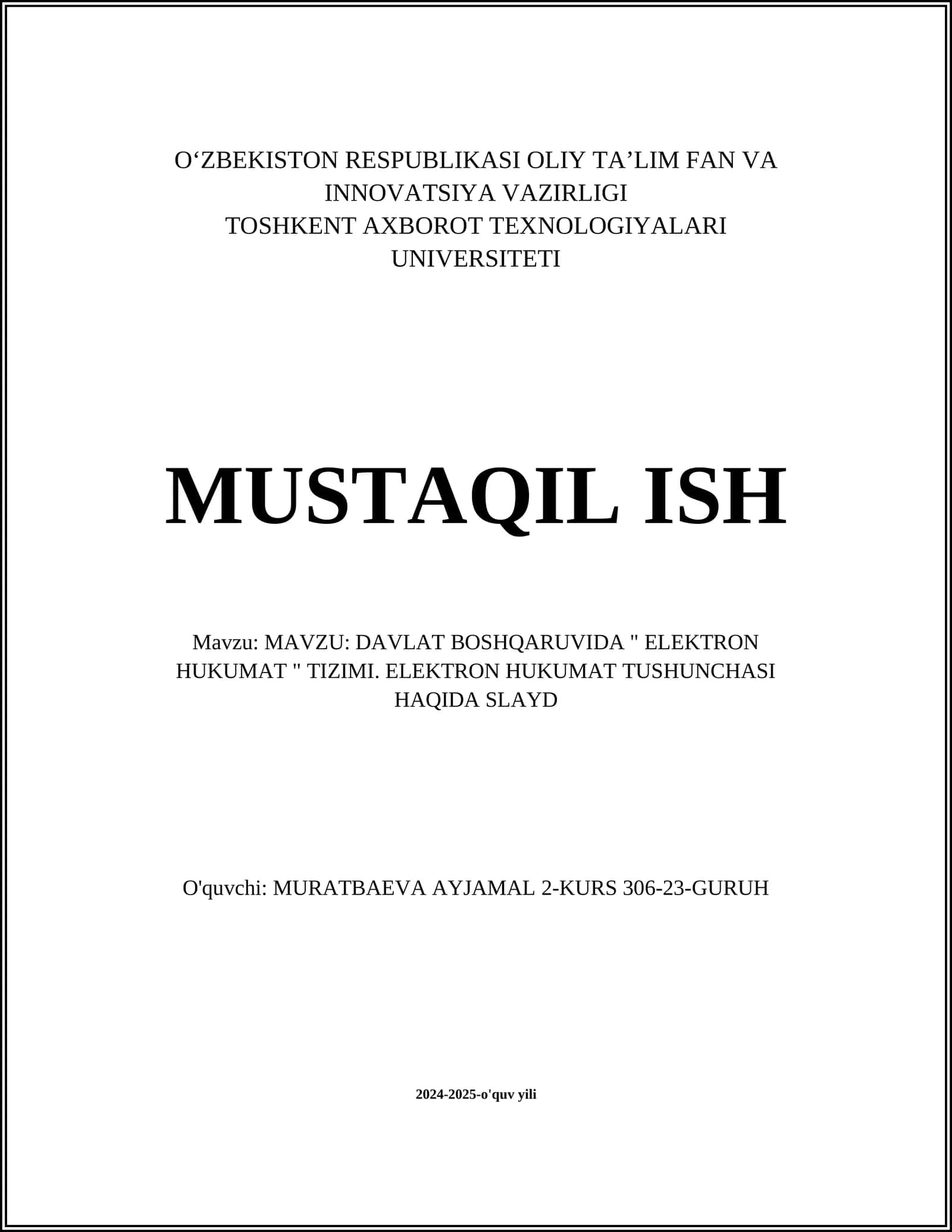 ELEKTRON HUKUMAT TIZIMI
