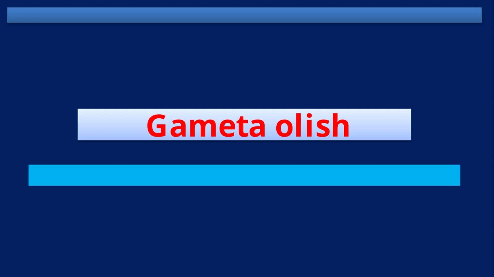 Gameta olish