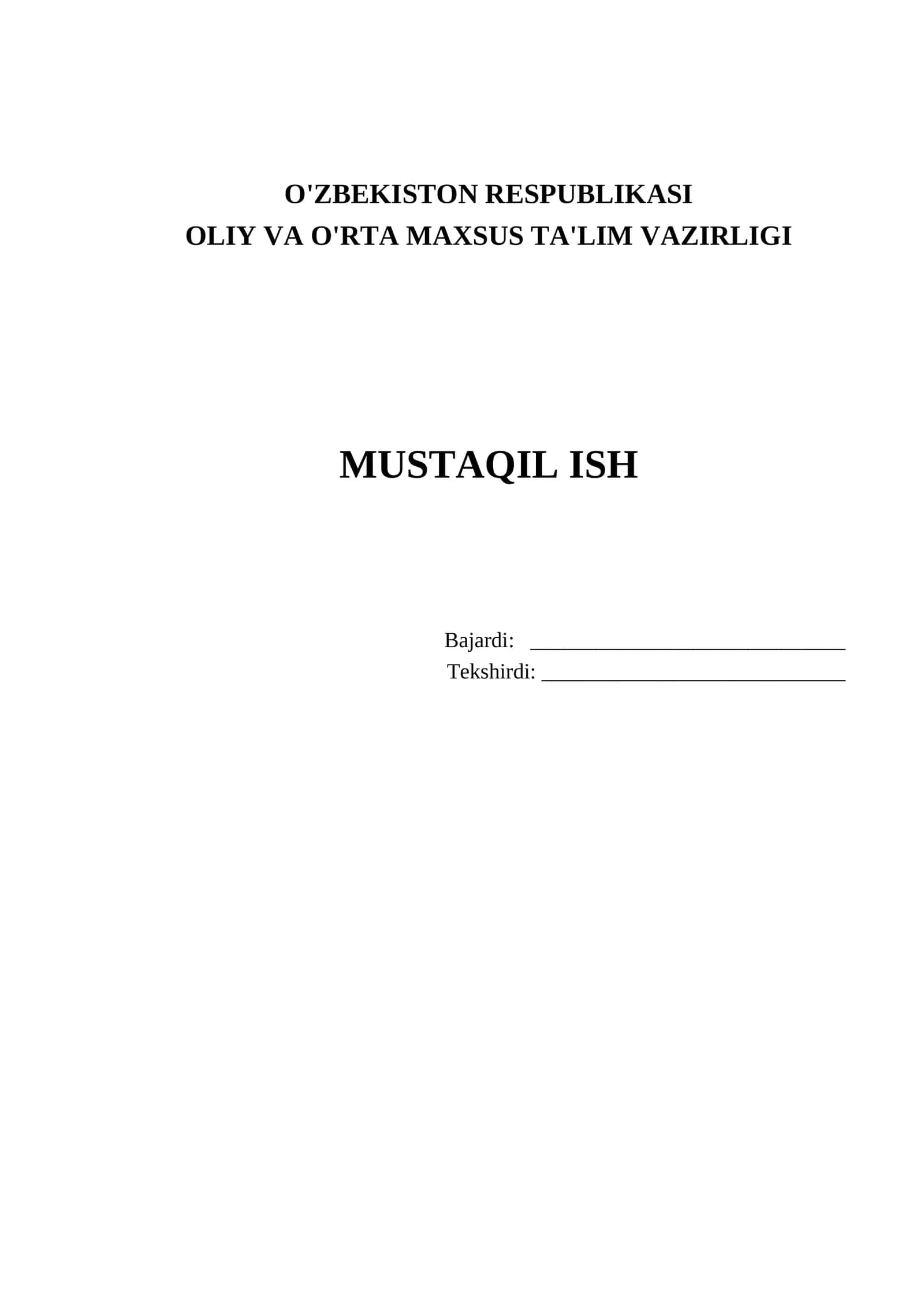 Avtomatik boshqaruv tizimlari
