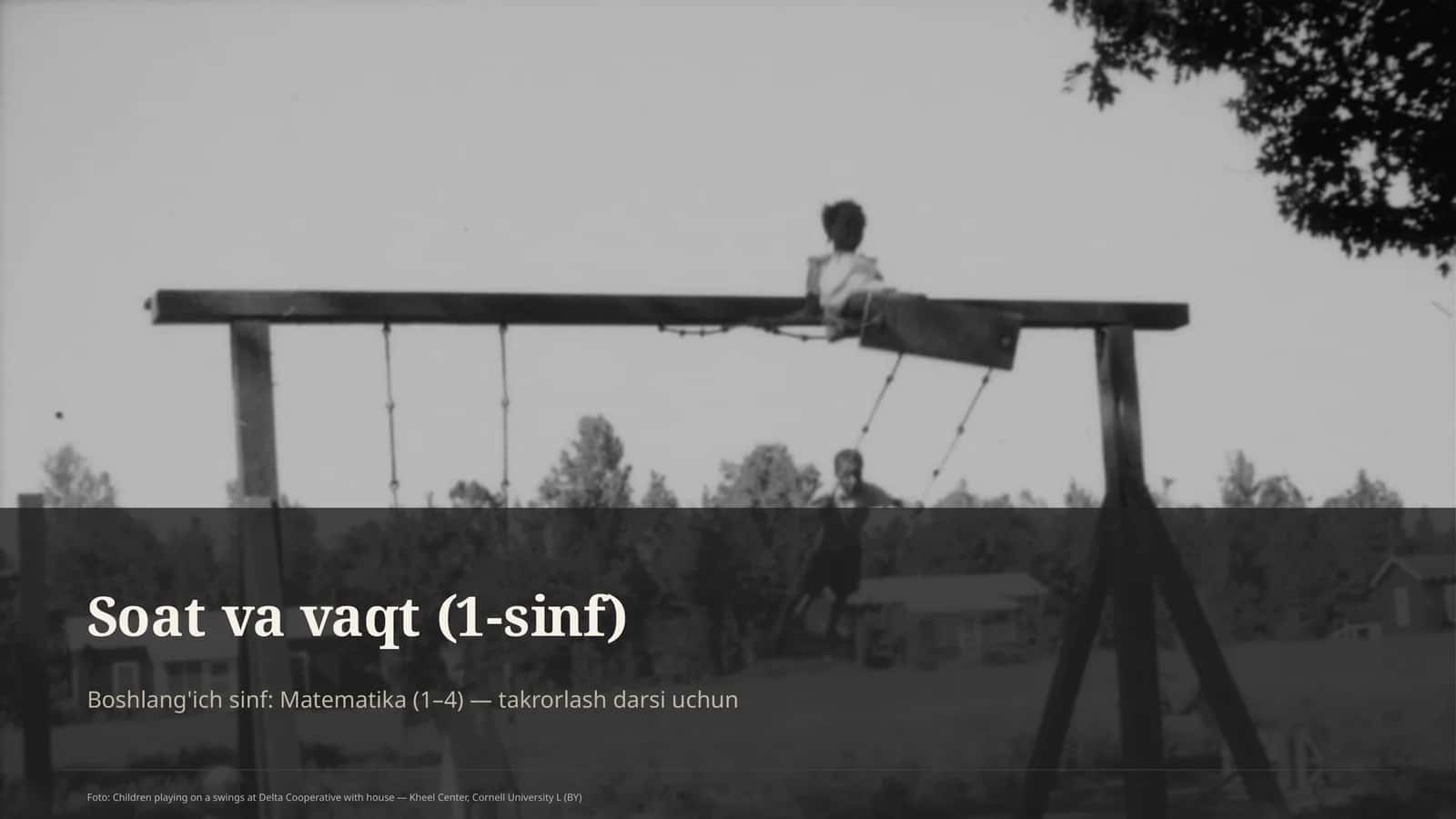 Soat va vaqt (1-sinf)