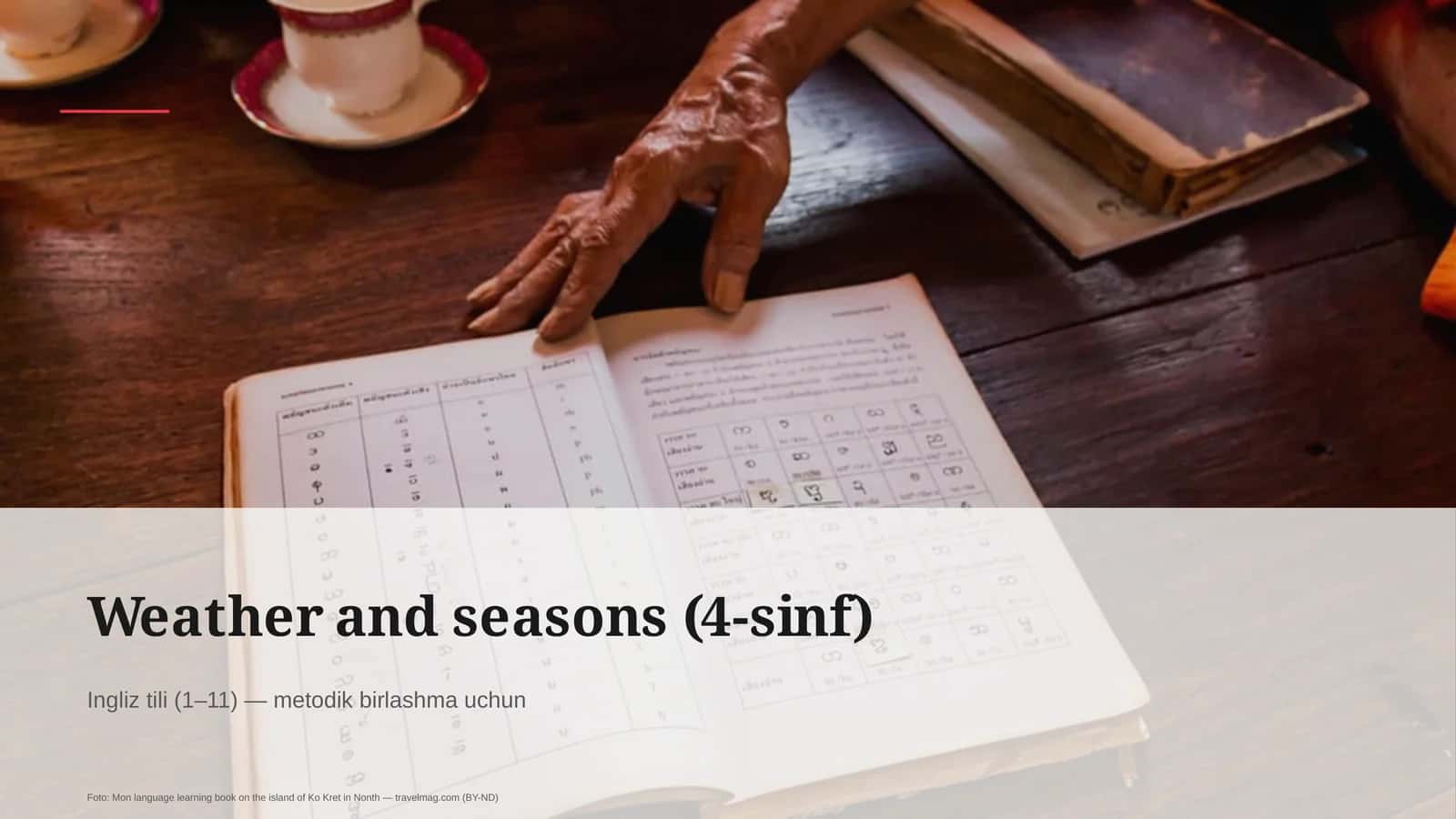 Weather and seasons (4-sinf)