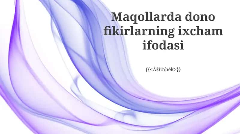 Adabiyot va san'atda maqol