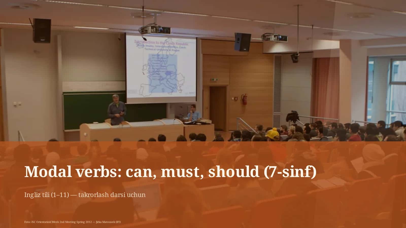 Modal verbs: can, must, should (7-sinf)