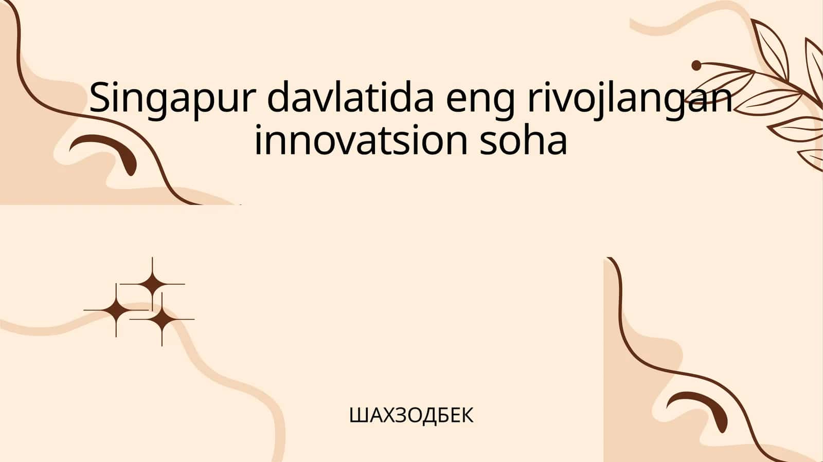 Singapurning innovatsion ekotizimi: Umumiy ko'rinish