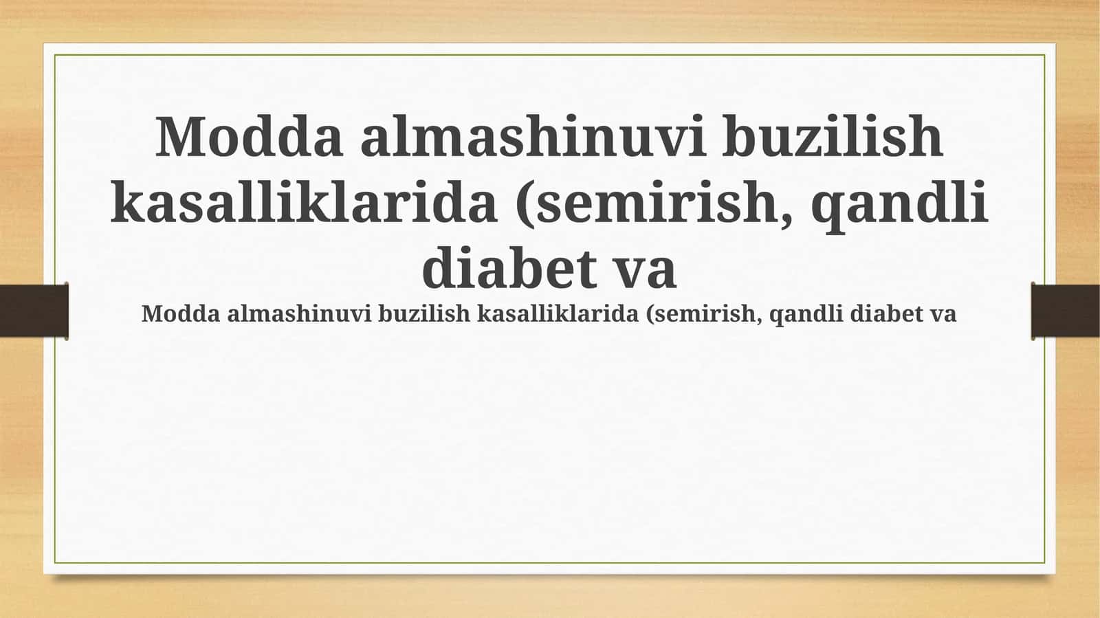 Metabolik buzilishlar: ta'rif, turlari va patofiziologiyasi