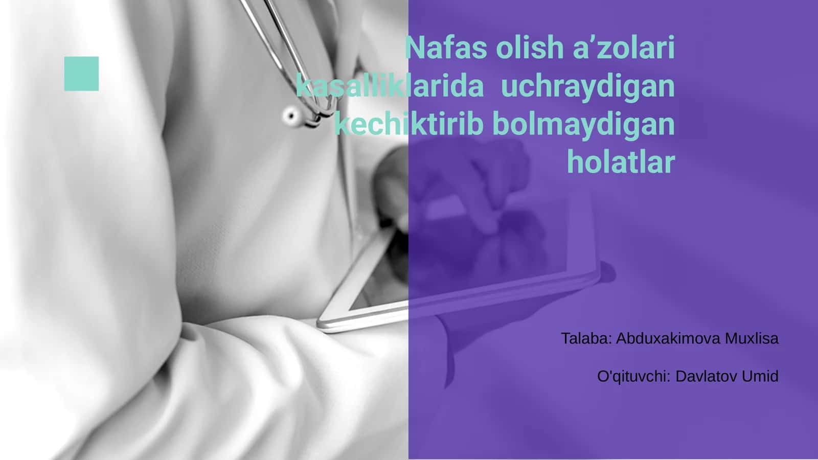 Nafas olish a’zolari kasalliklari