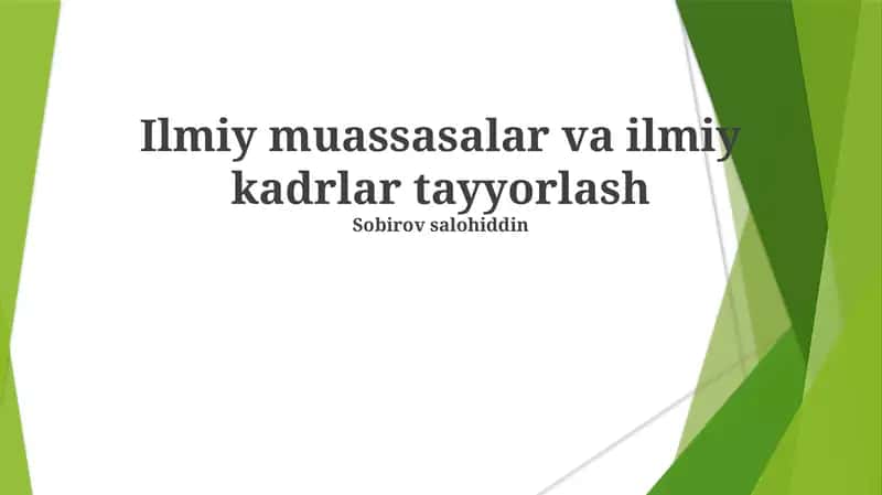 Biotexnologiya sohasidagi ilmiy salohiyat