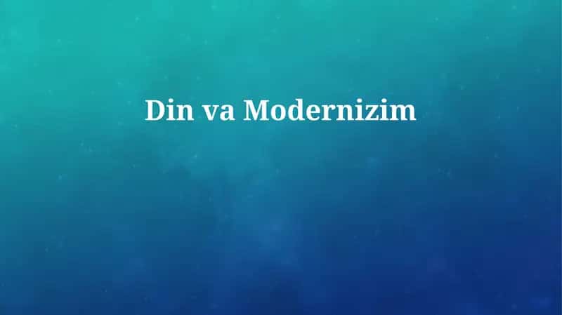 Din va Modernizim