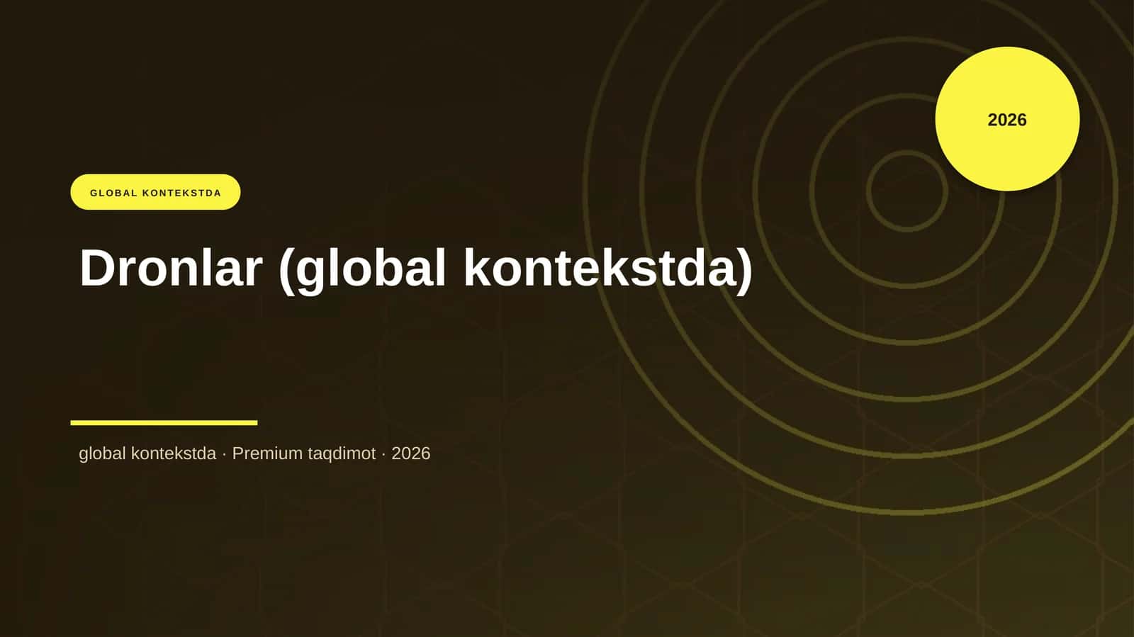 Dronlar (global kontekstda)
