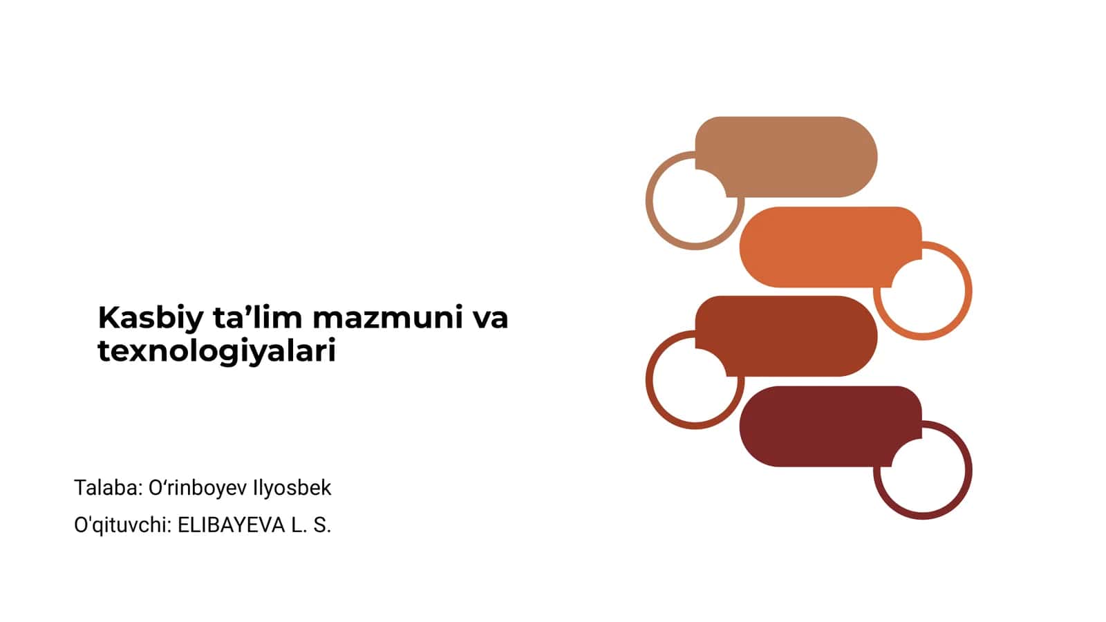 Kasbiy ta'lim mazmuni va texnologiyalari