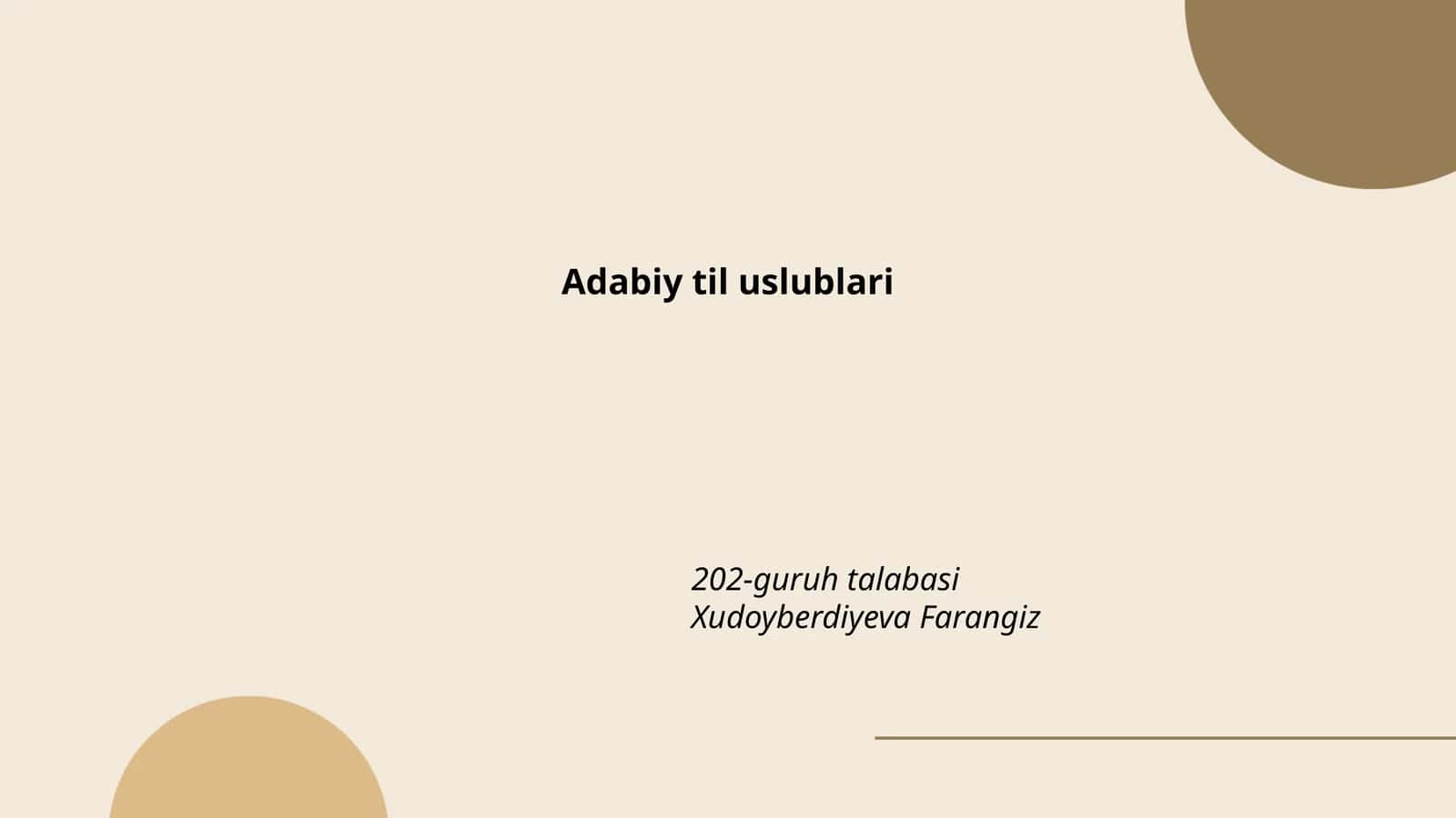 Adabiy til uslublari