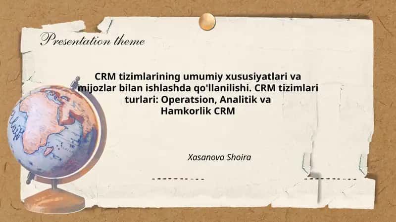 CRM tizimlari