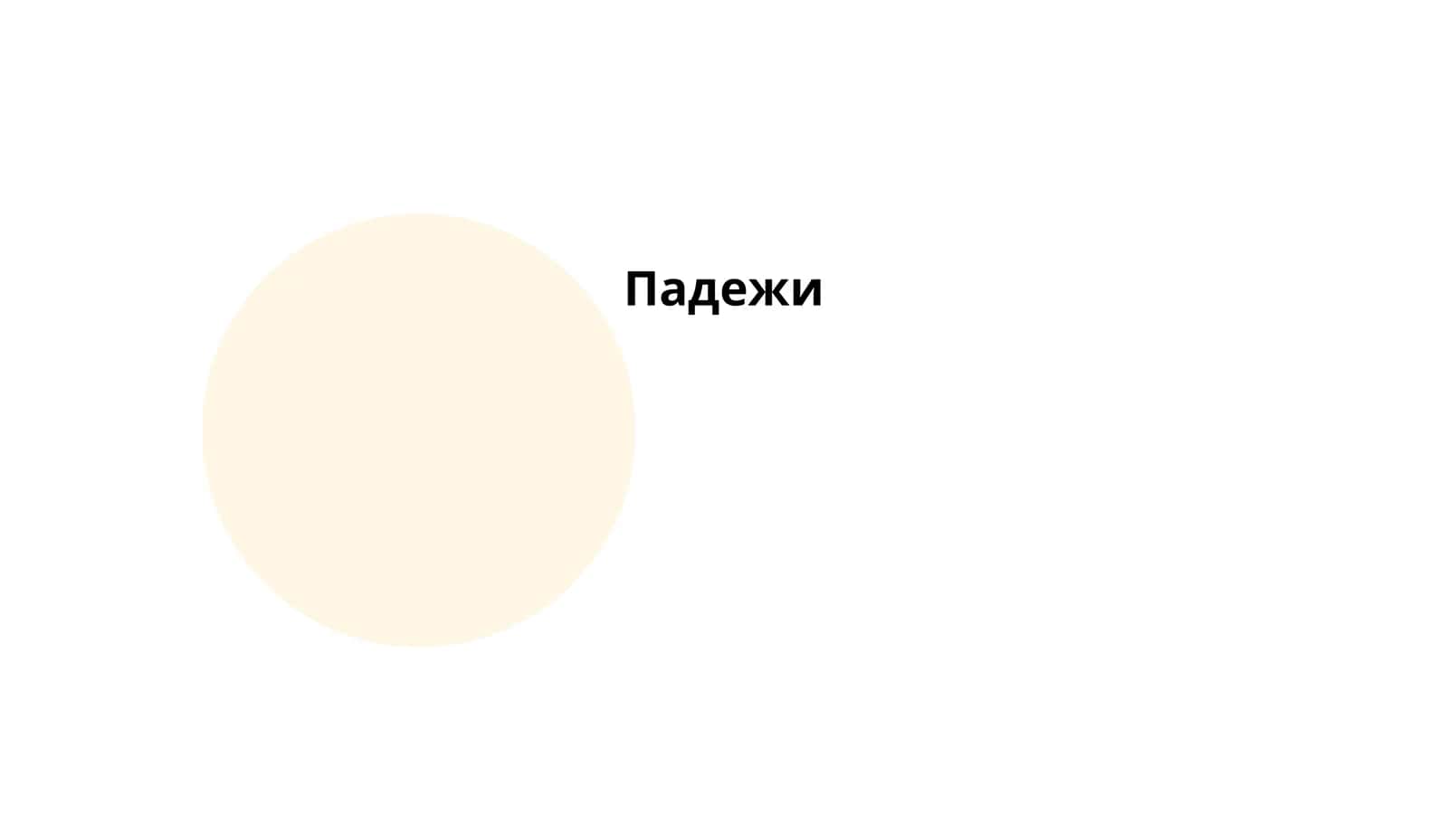 Падежи