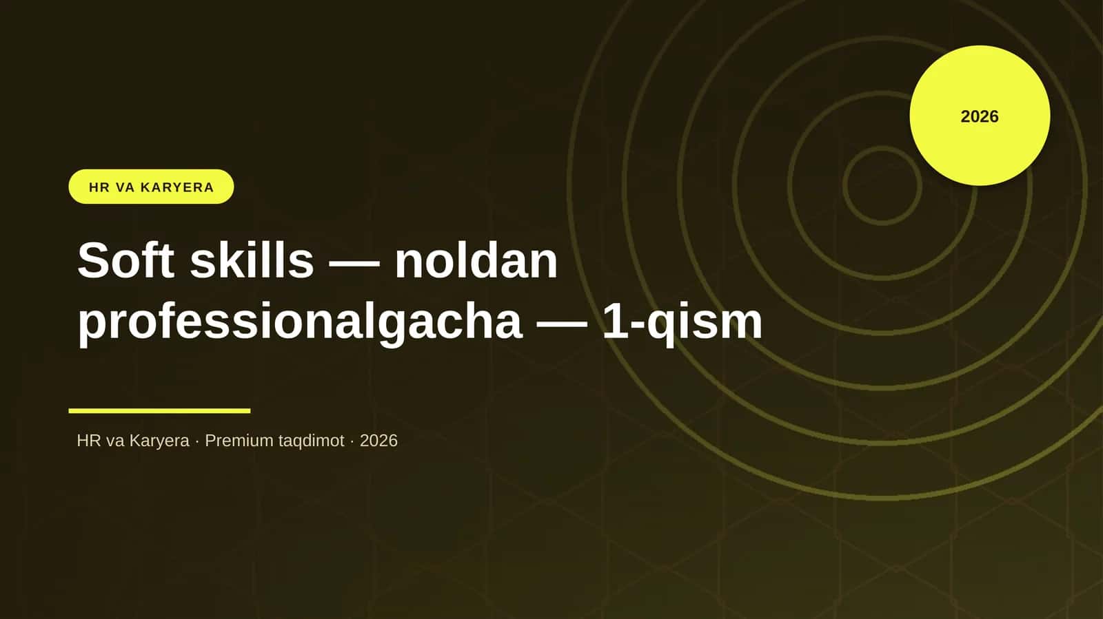 Soft skills — noldan professionalgacha — 1-qism