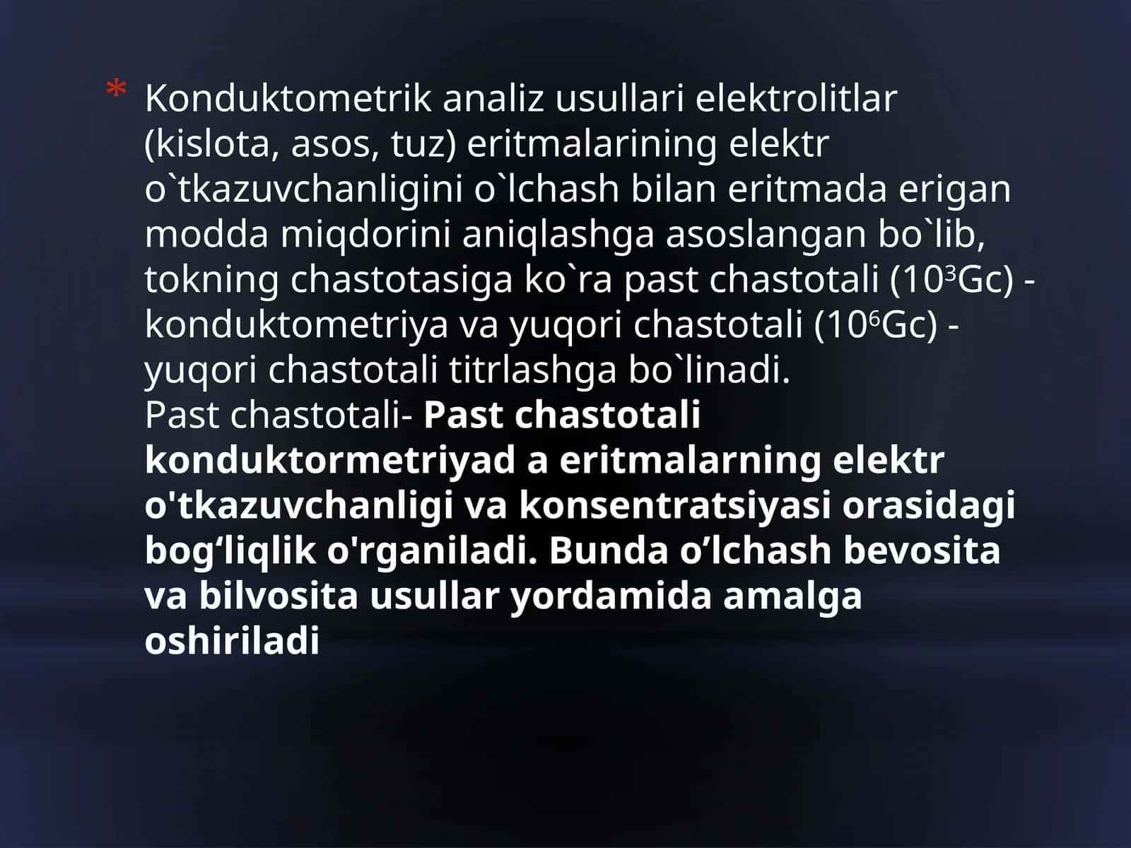 Konduktometrik analiz usullari