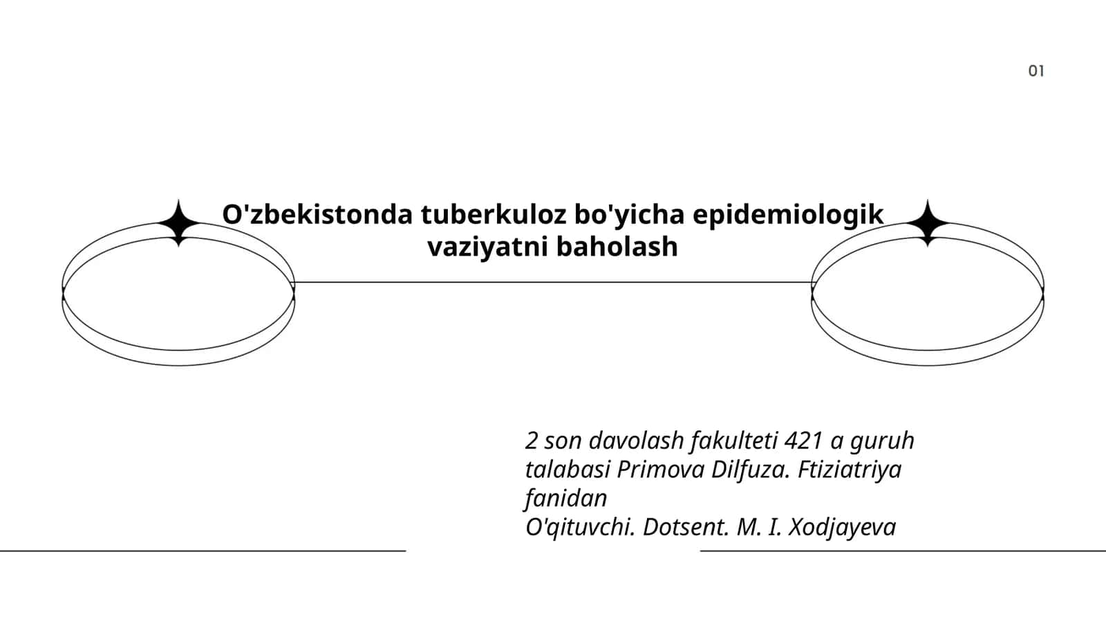 O'zbekistonda tuberkuloz bo'yicha epidemiologik vaziyatni baholash