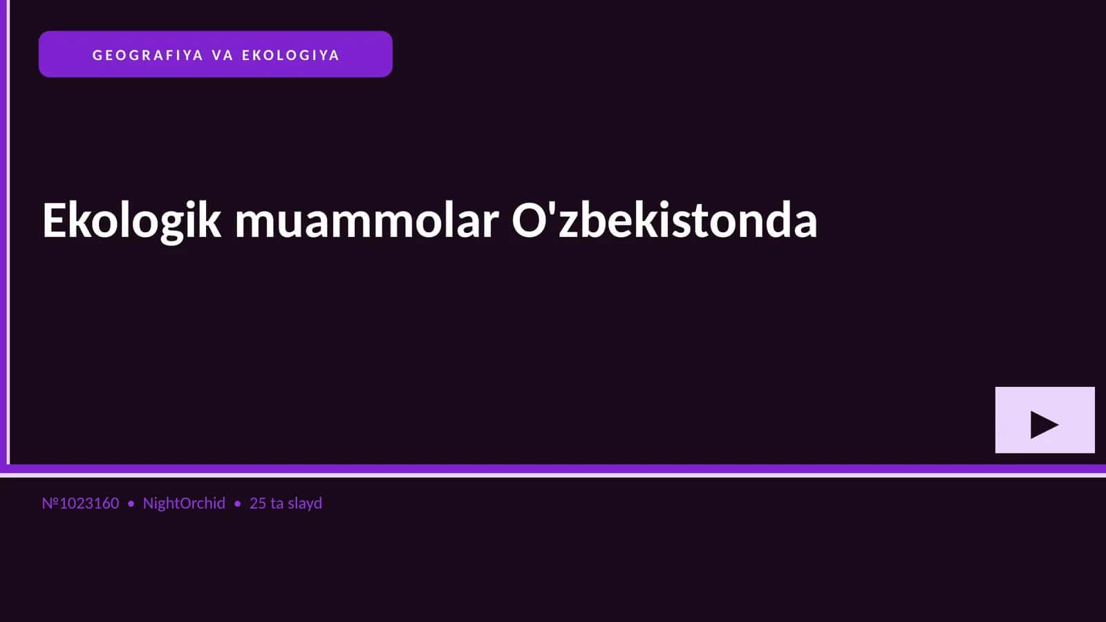 Ekologik muammolar O'zbekistonda