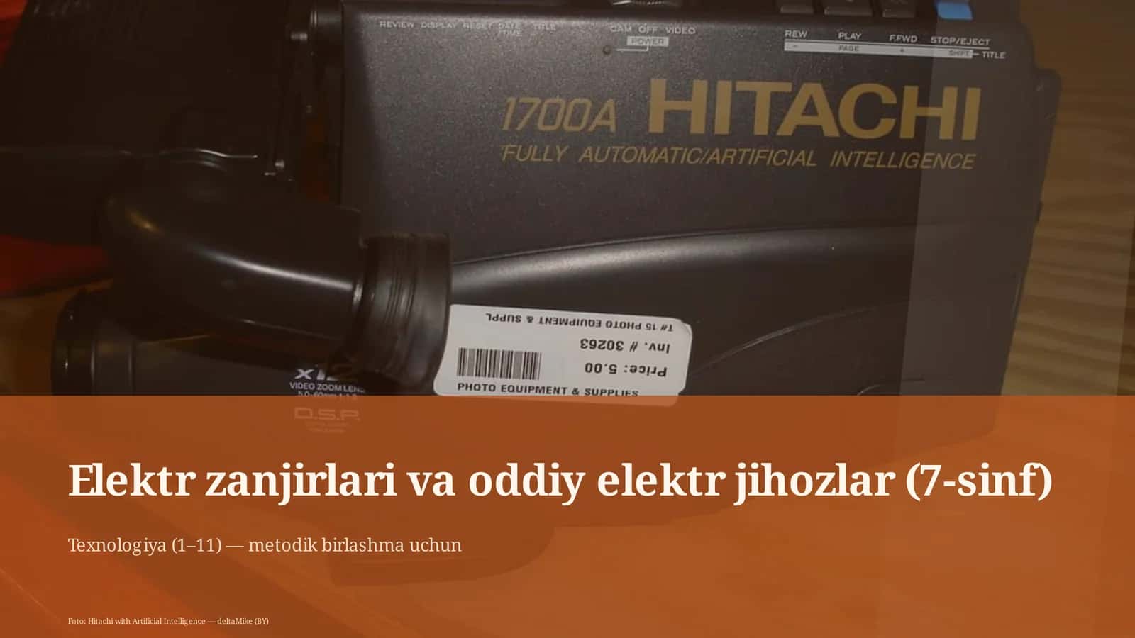 Elektr zanjirlari va oddiy elektr jihozlar (7-sinf)