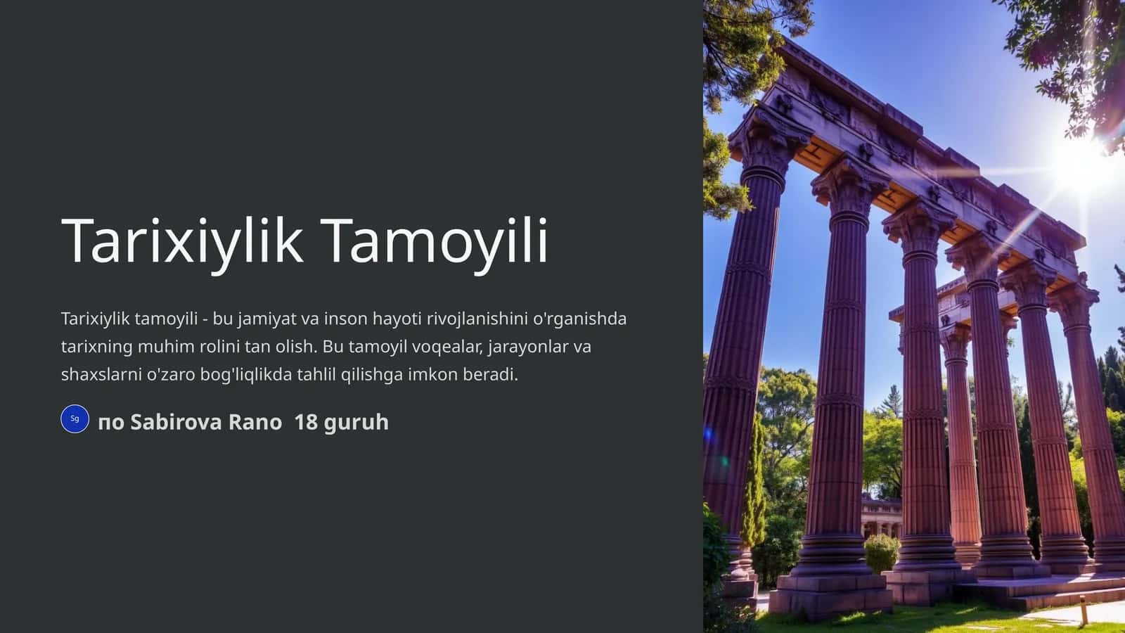 Tarixiylik Tamoyili