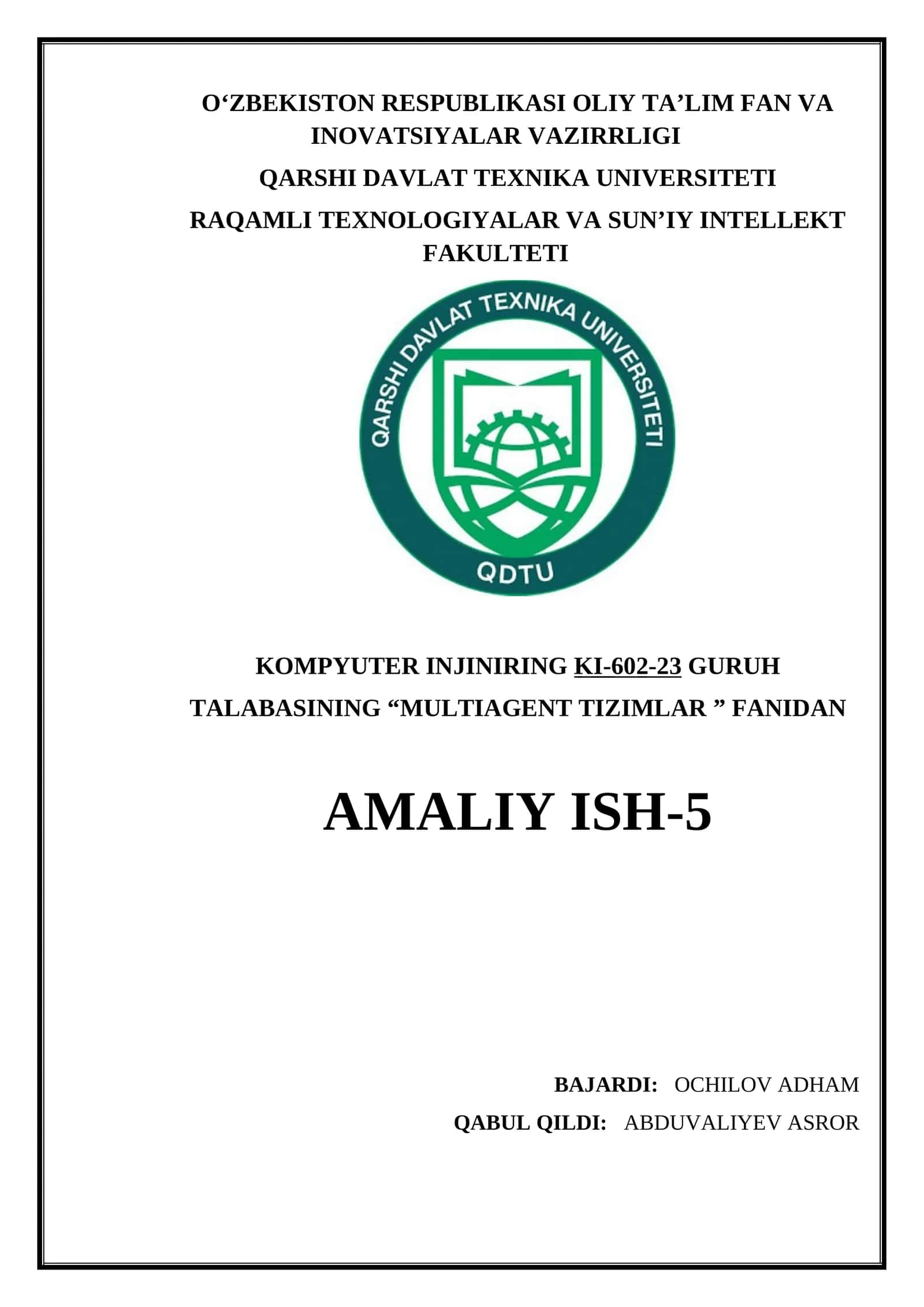 Epistemik mantiq asosida agentlarning bilim va ishonch darajasini aniqlash, Ovoz berish mexanizmlarini sinash (Arrow va Gibbard-Satterthwaite teoremalari asosida). Har xil ovoz berish usullarida natijalarning qanday o‘zgarishini amalda ko‘rsatish .